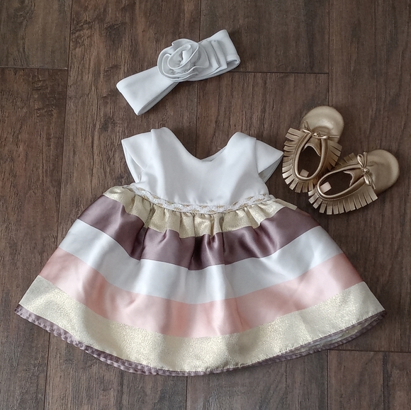 Sweet Heart Rose Other - Sweet heart rose infant girls muti-color glitter dress size 12 months.